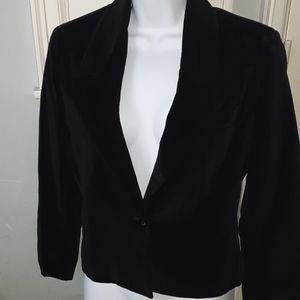 Axiom Black Velvet Jacket VINTAGE 80s EUC